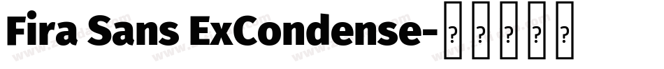 Fira Sans ExCondense字体转换
